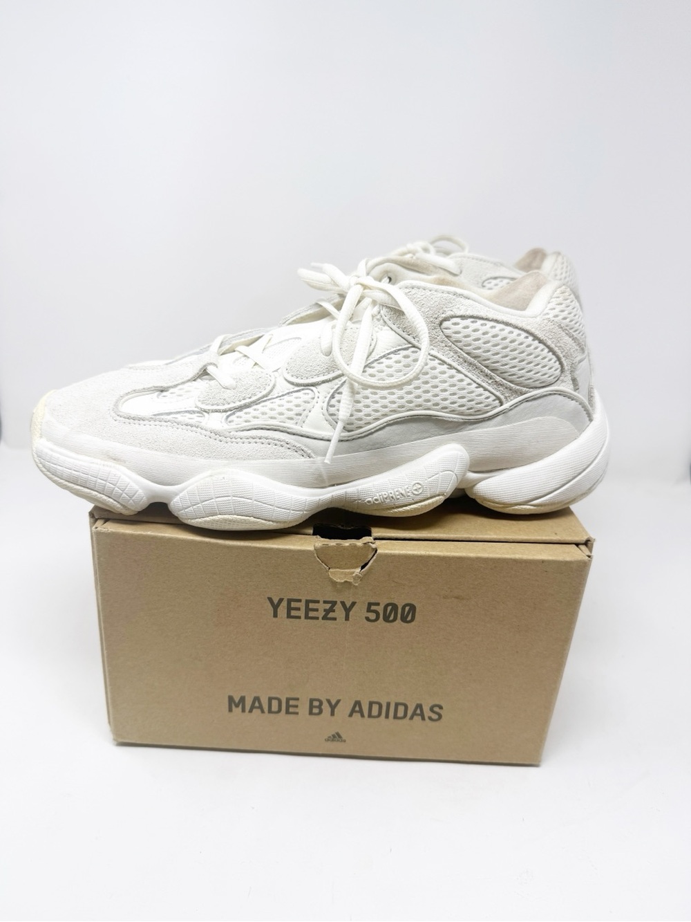 adidas Yeezy 500 Women’s Off-White Sneakers Size 10